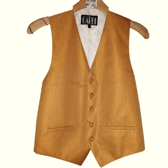 CARDI Collection formal wear gold vest - Picture 6 of 7